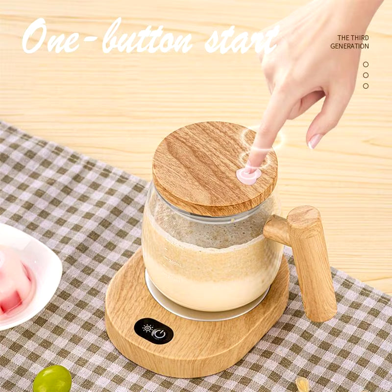 400Ml Portable Electric Self Stirring Coffee Mug Self Mixing Cup Glass Mug Office Glass Inner Tank Mug Electric Stirring Cup