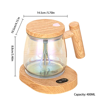 400Ml Portable Electric Self Stirring Coffee Mug Self Mixing Cup Glass Mug Office Glass Inner Tank Mug Electric Stirring Cup