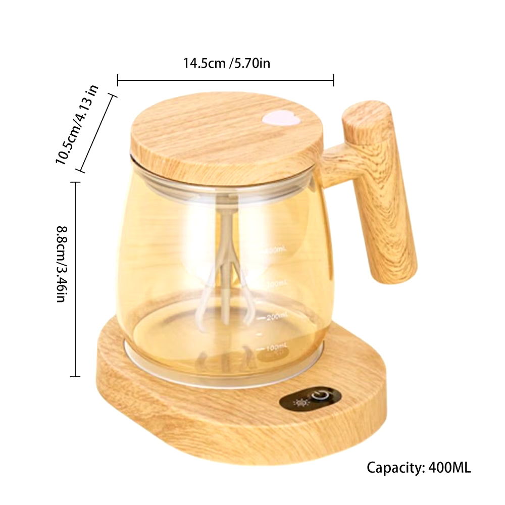 400Ml Portable Electric Self Stirring Coffee Mug Self Mixing Cup Glass Mug Office Glass Inner Tank Mug Electric Stirring Cup