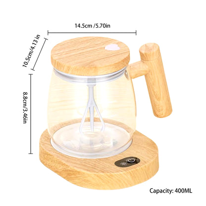 400Ml Portable Electric Self Stirring Coffee Mug Self Mixing Cup Glass Mug Office Glass Inner Tank Mug Electric Stirring Cup